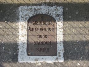 Greenwich Meridian Marker; England; Hertfordshire; Colliers End